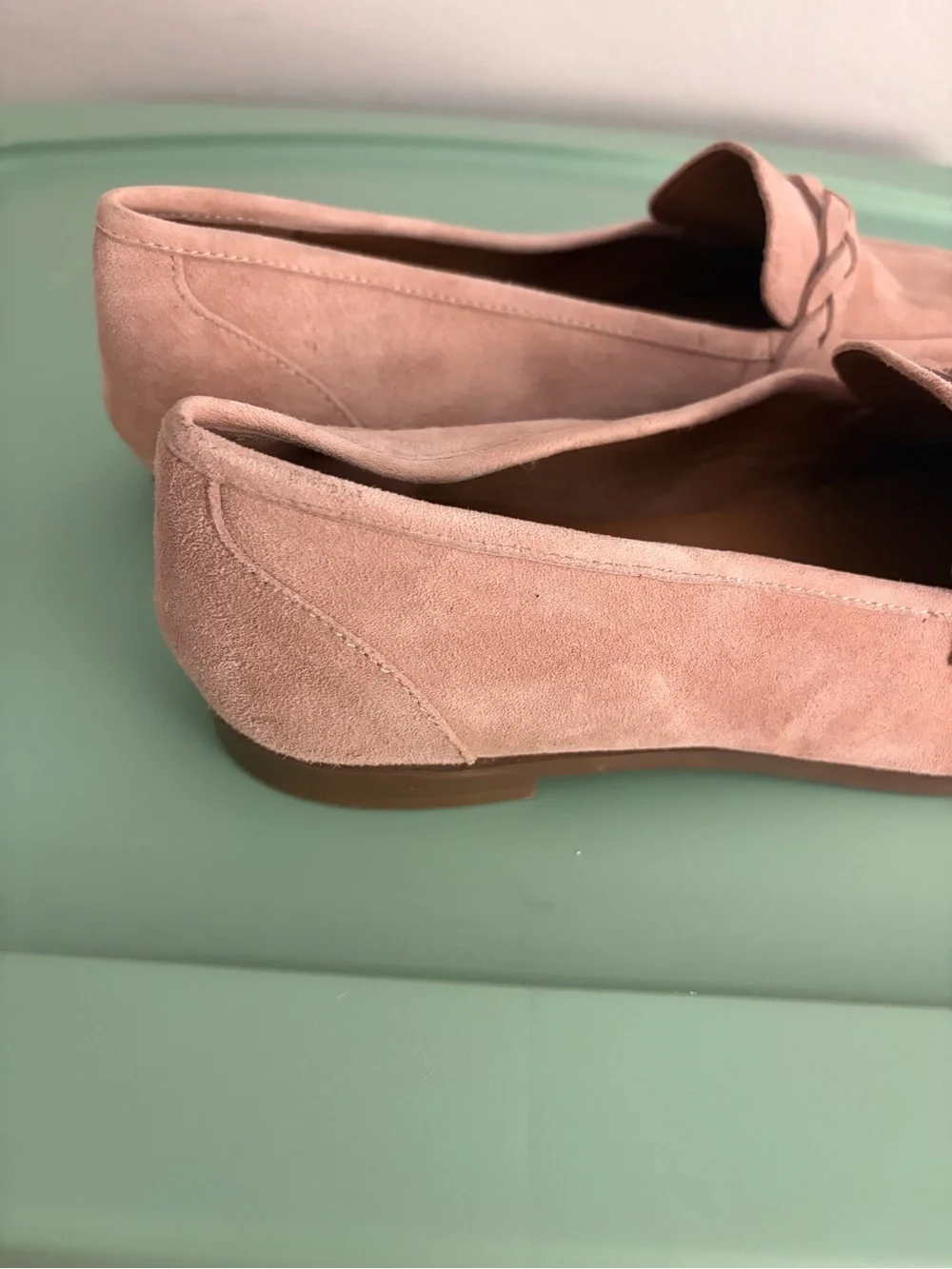 Seychelles Braided Suede Loafers in Tan